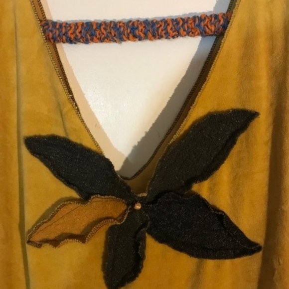 Handmade dress XL yellow/orange - Picture 3 of 6